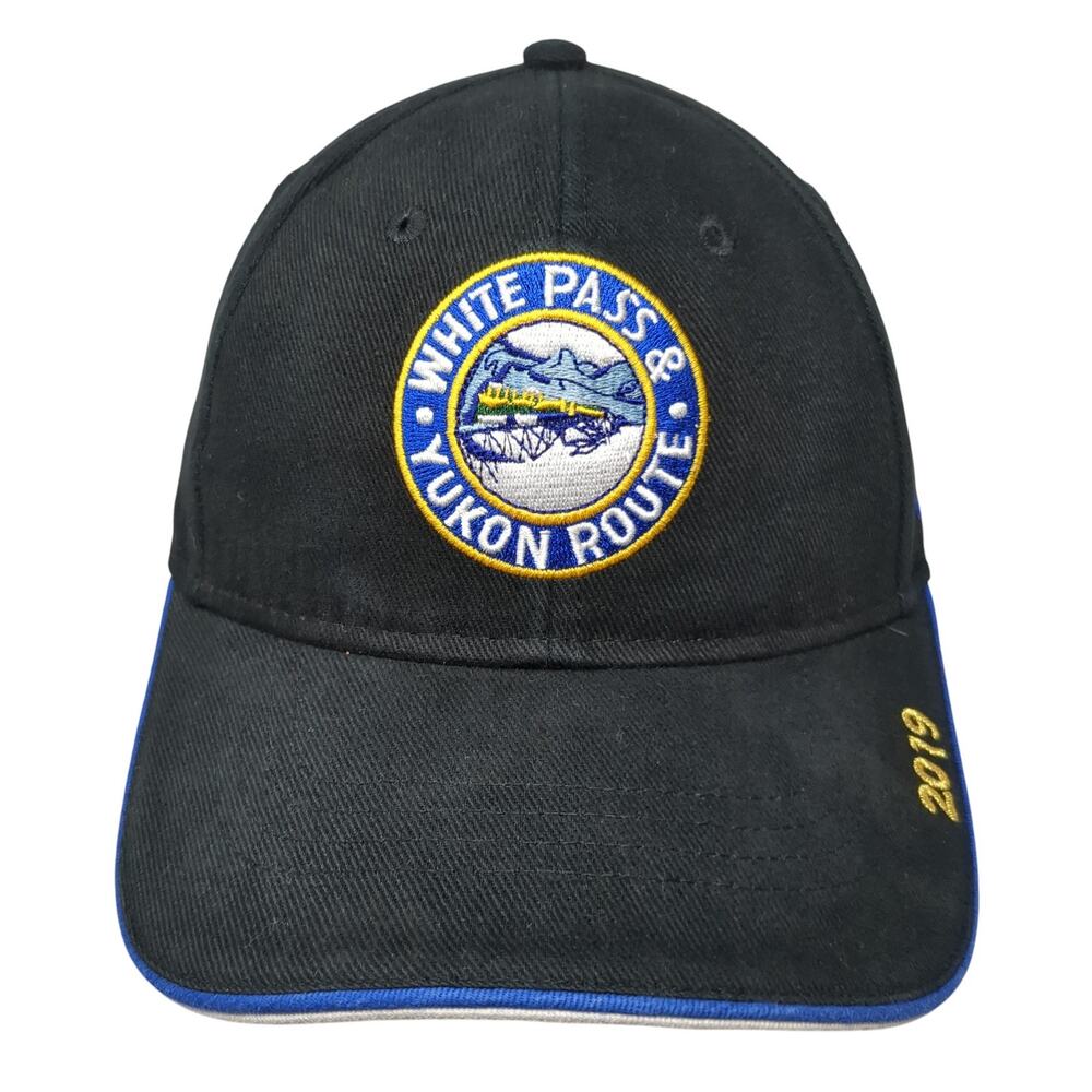 White Pass & Yukon Route 2019 Skagway Alaska Strapback Baseball Cap Black OS